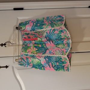 NWT Lilly pulitzer Patty Patty skort Size 12 Mandevilla Baby print. Scallop